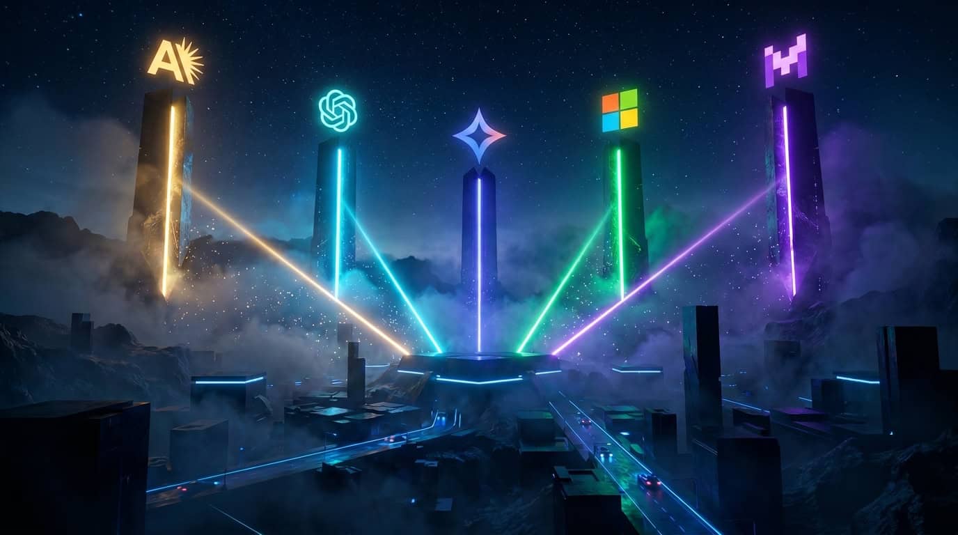 Meilleur LLM 2026 : cinq écosystèmes IA face à face — Anthropic, OpenAI, Google, Microsoft, Mistral