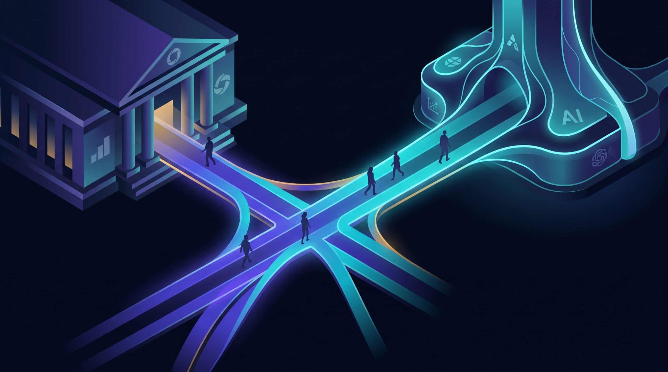 Integration IA en entreprise : pont conceptuel entre une organisation et un ecosysteme d'intelligence artificielle